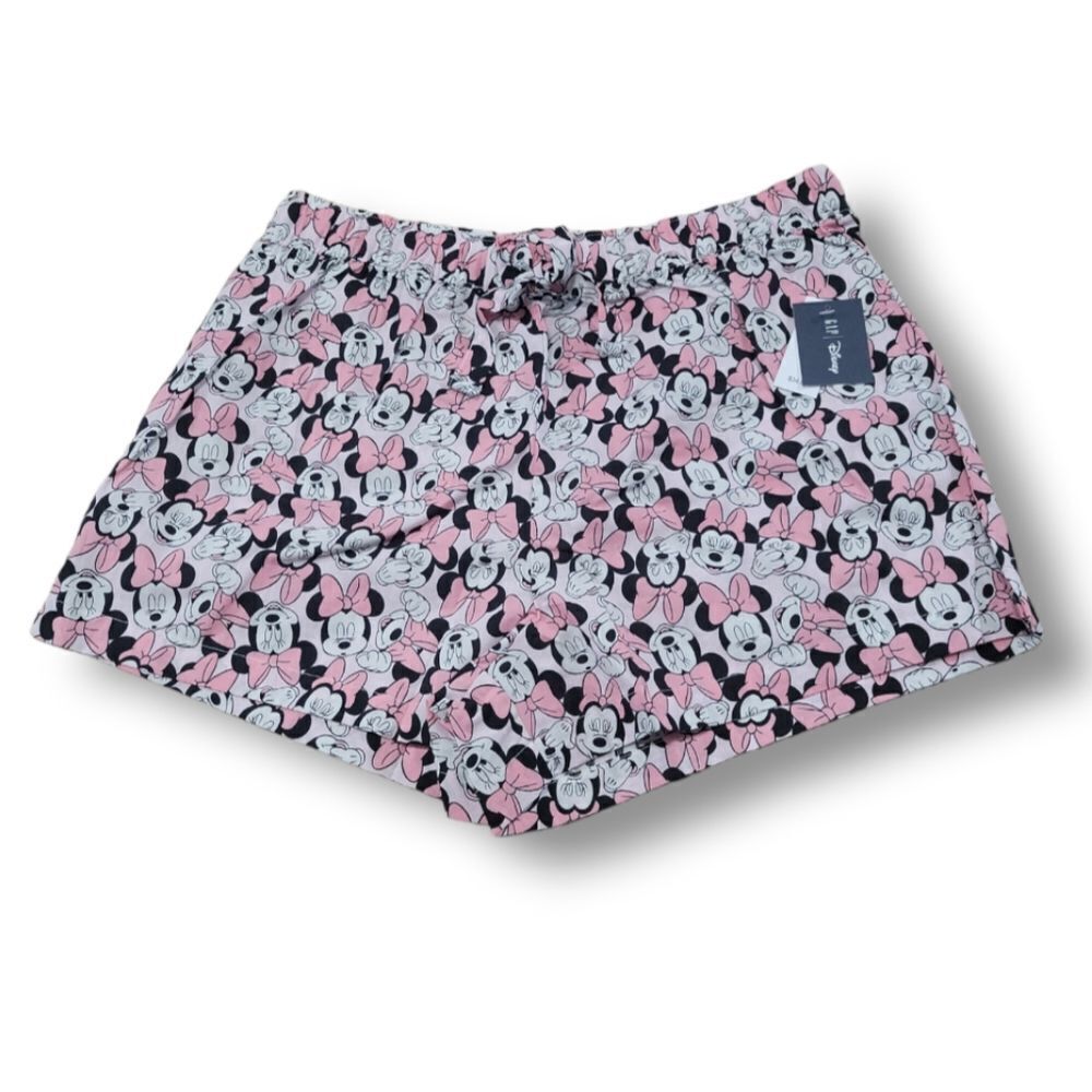Gap Shorts Size Medium M Disney Minnie Mouse Poplin PJ Shorts Lounge Casual New